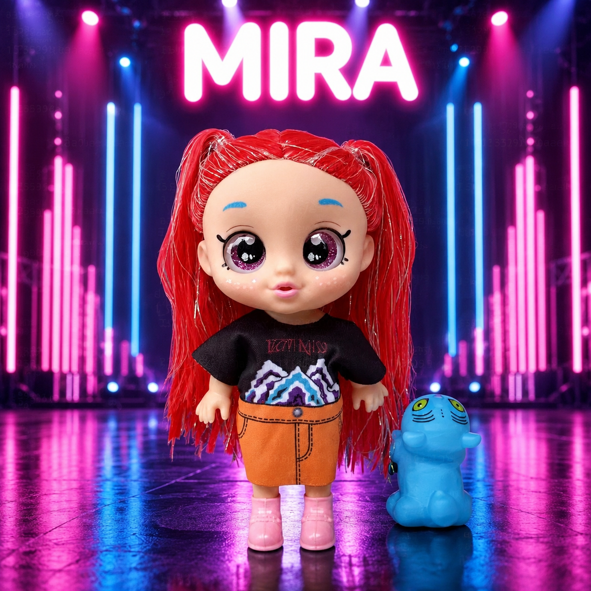 K-Pop SuperStar Mini: Singing Chibi Edition – Collectible Idol Figure + FREE Surprise Gift Box!