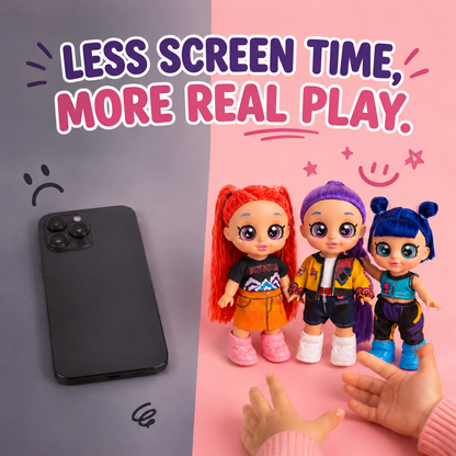 K-Pop SuperStar Mini: Singing Chibi Edition – Collectible Idol Figure + FREE Surprise Gift Box!
