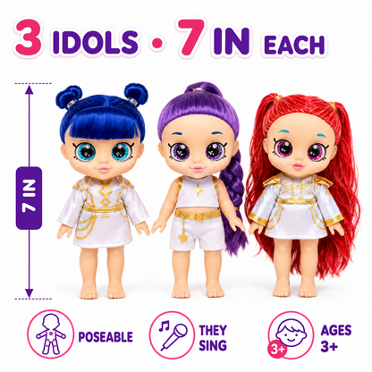 K-Pop SuperStar Mini: Singing Chibi Edition – Collectible Idol Figure + FREE Surprise Gift Box!